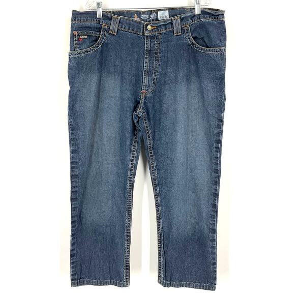 Lapco Flame Resistant Straight Leg Jeans Blue Men's Size 40 - Picture 7 of 7